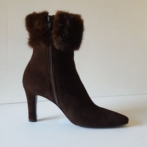 yves saint laurent fur boots
